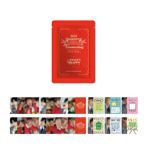 2024 BAEKHYUN CHRISRTMAS FANMEETING 큥망진창 대환장파티 TRADING CARD
