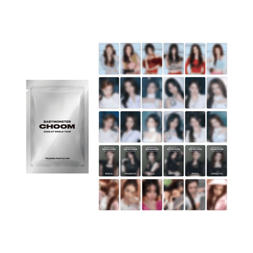BABYMONSTER TRADING PHOTOCARD 2026-27 BABYMONSTER WORLD TOUR CHOOM IN SEOUL OFFICIAL MD