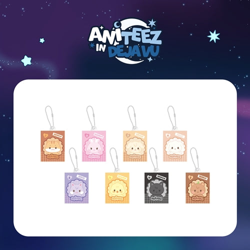 18. RANDOM MINIATURE KEYRING ATEEZ X ANITEEZ POP-UP ANITEEZ IN DEJAVU MD