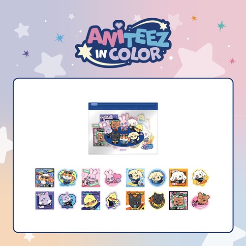 24. FLAKE STICKER SET ATEEZ X ANITEEZ POP-UP STORE ANITEEZ IN COLOR MD