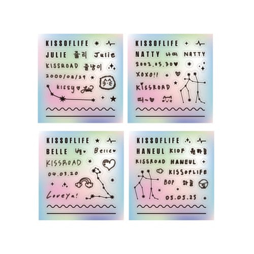 KISS OF LIFE KISS ROAD SEOUL ENCORE 03 LIGHT STICK DECO STICKER SET