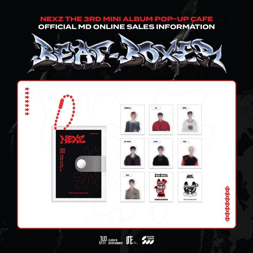 NEXZ BEAT BOXER POP-UP CAFE MD 01. TTIBU STICKER SET