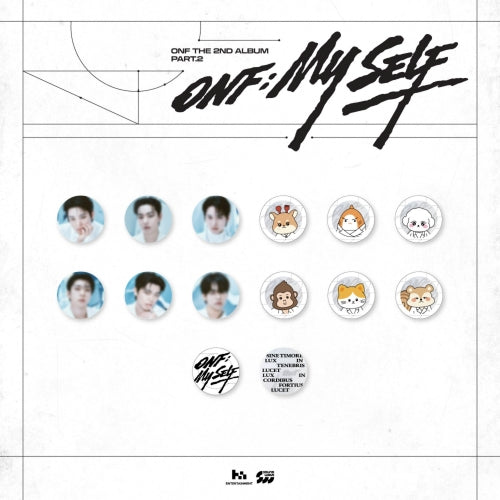 RANDOM CAN BADGE ONF POP UP STORE ONF MY SELF MD