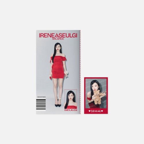 IRENE & SEULGI BALANCE in SEOUL POSTCARD MAGAZINE SET