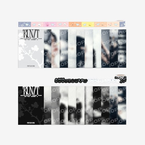 POSTCARD BOOK & ROLL STICKER SET Stray Kids World Tour RUN IT MD