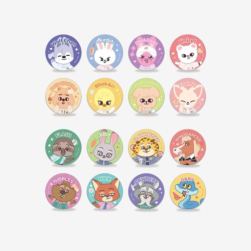 Stray Kids ZOOTOPIA2 | SKZOO SECRET GLITTER CAN BADGE (RANDOM)
