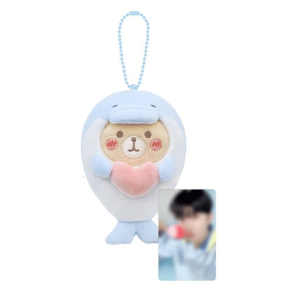 ATEEZ [ PLUSH SEA COLLECTION+1 PHOTOCARD ] 8TH ANNIVERSARY EXHIBITION BLUE DRIFT OFFICIAL MD