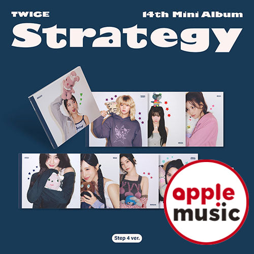 [applemusic POB] TWICE – 14th Mini Album [STRATEGY] (Step4 ver.) (Set)