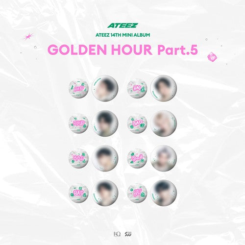 CAN BADGE SET ATEEZ GOLDEN HOUR : Part.5 MD