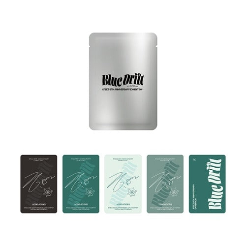 ATEEZ [ RANDOM PHOTOCARD PACK ] 8TH ANNIVERSARY EXHIBITION BLUE DRIFT OFFICIAL MD