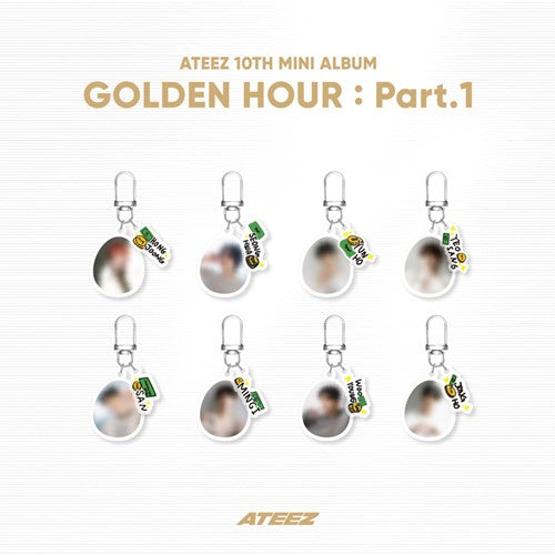 ATEEZ [GOLDEN HOUR : Part.1] OFFICIAL MD RANDOM ACRYLIC KEYRING