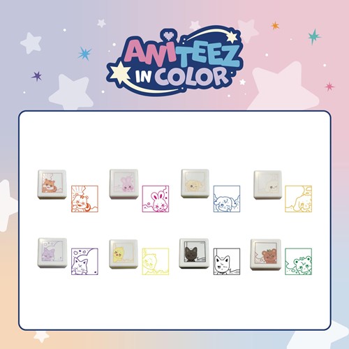 17. SPEECH BUBBLE STAMP ATEEZ X ANITEEZ POP-UP STORE ANITEEZ IN COLOR MD