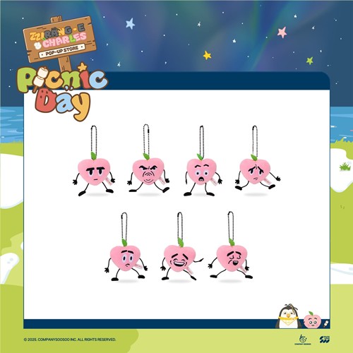 ZZirang-e & Charle Picnic Day 05. Charles PLUSH KEYRING
