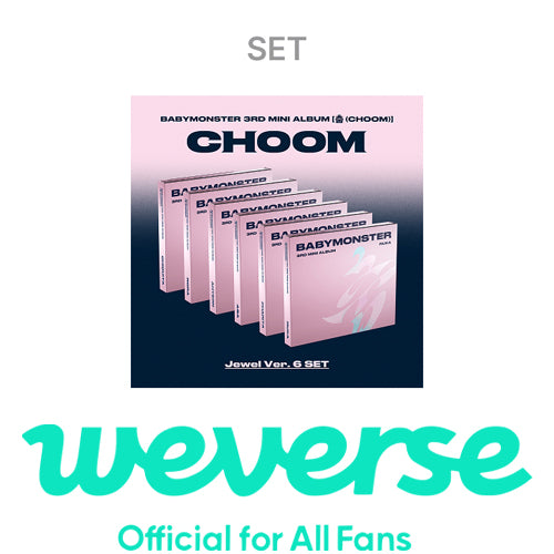 [Early Bird POB][WEVERSE POB] BABYMONSTER – 3rd MINI ALBUM [CHOOM] (Jewel Ver.) (Set)