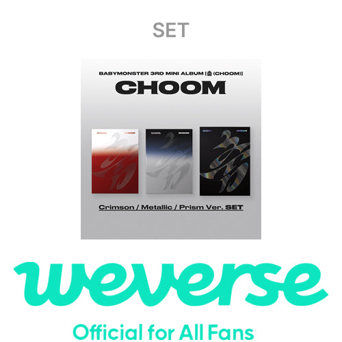 [Early Bird POB][WEVERSE POB] BABYMONSTER – 3rd MINI ALBUM [CHOOM] (Set)