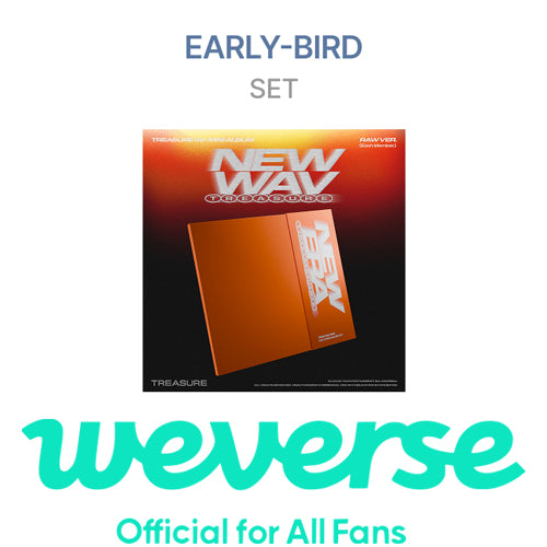 [EARLY-BIRD][WEVERSE POB] TREASURE – 4th MINI ALBUM [NEW WAV] (RAW VER.) (SET)