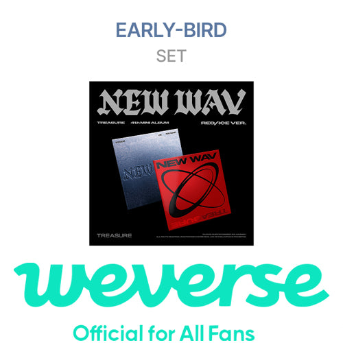 [EARLY-BIRD][WEVERSE POB] TREASURE – 4th MINI ALBUM [NEW WAV] (SET)