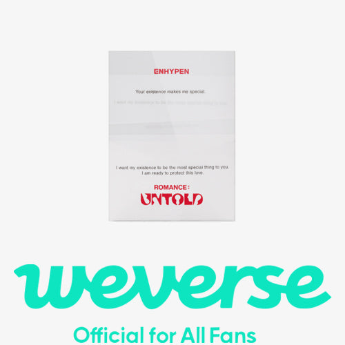[WEVERSE POB] ENHYPEN – [ROMANCE : UNTOLD] (Weverse Albums ver.)