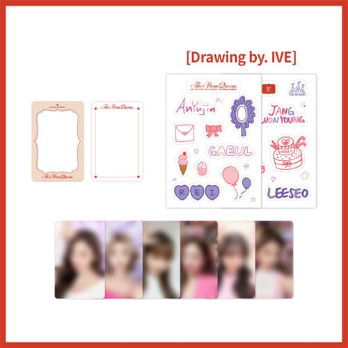 [Release after 2023/03/21] IVE THE PROM QUEENS Official MD PHOTOCARD DECO SET