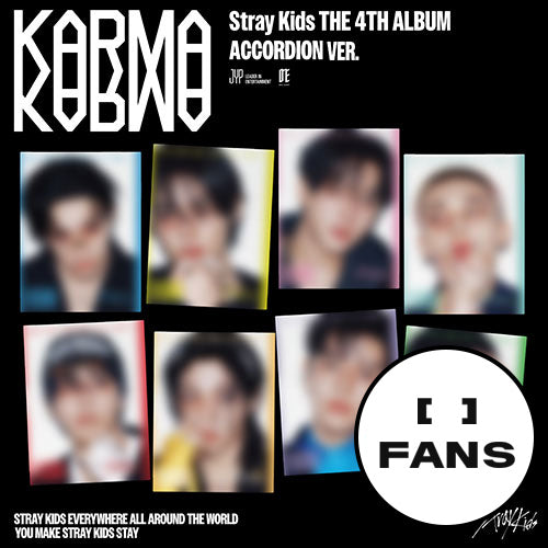 [JYP FANS POB] Stray Kids – The 4th Full Album [KARMA] (ACCORDION VER.) Set