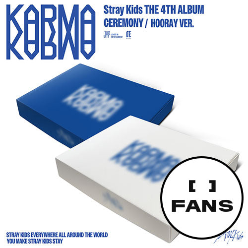 [JYP FANS POB] Stray Kids – The 4th Full Album [KARMA] (CEREMONY VER., HOORAY VER.) Set