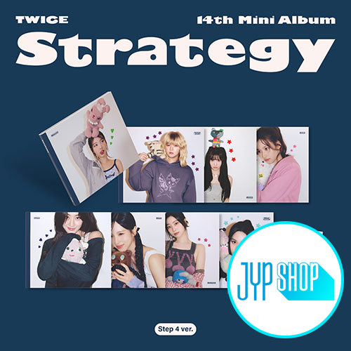 [JYP SHOP POB] TWICE – 14th Mini Album [STRATEGY] (Step4 ver.) (Set)