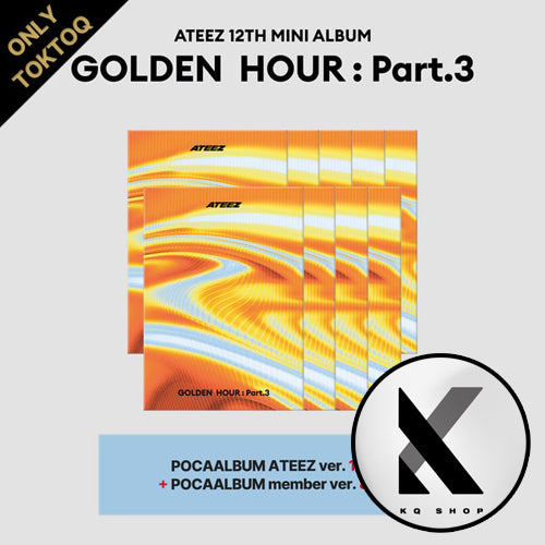 [KQSHOP POB] ATEEZ – 12th Mini Album [GOLDEN HOUR : Part.3] (POCAALBUM VER.) (Young Farmer SET VER.)