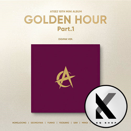 [KQSHOP POB] ATEEZ – 10th Mini Album [GOLDEN HOUR : Part.1] (Digipak VER.)