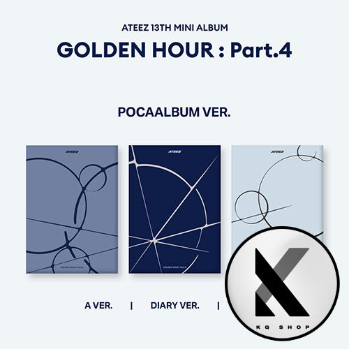 [KQSHOP POB] ATEEZ – 13th Mini Album [GOLDEN HOUR : Part.4] (POCAALBUM VER.) (SET)