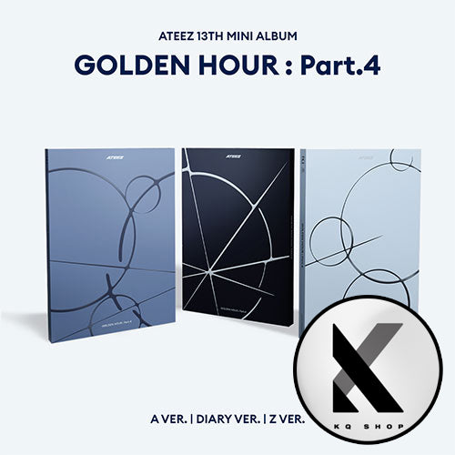 [KQSHOP POB] ATEEZ – 13th Mini Album [GOLDEN HOUR : Part.4] (SET)