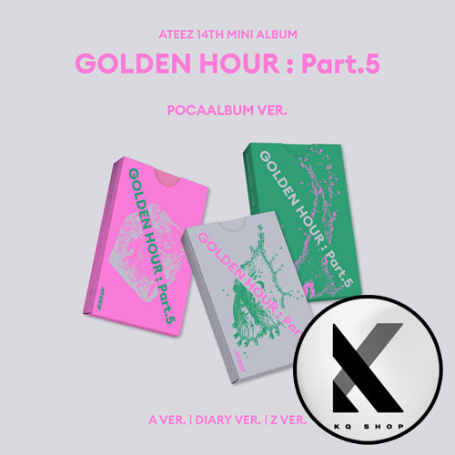 [KQSHOP POB] ATEEZ – 14th Mini Album [GOLDEN HOUR : Part.5] (POCAALBUM) (SET)