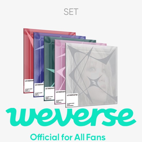 [WEVERSE POB] LE SSERAFIM – 4th Mini Album [CRAZY] (COMPACT ver.) (SET)