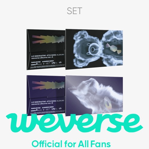 [WEVERSE POB] LE SSERAFIM – 4th Mini Album [CRAZY] (weverse albums ver.) (SET)