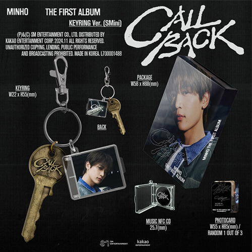 (SHINee) MINHO – The 1st Full Album [CALL BACK] (Keyring Ver. SMini Smart Album)