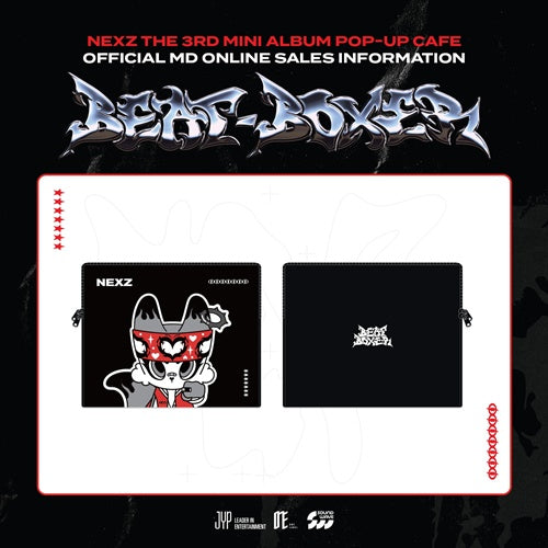 NEXZ BEAT BOXER POP-UP CAFE MD 11. FOX2Y LAPTOP POUCH