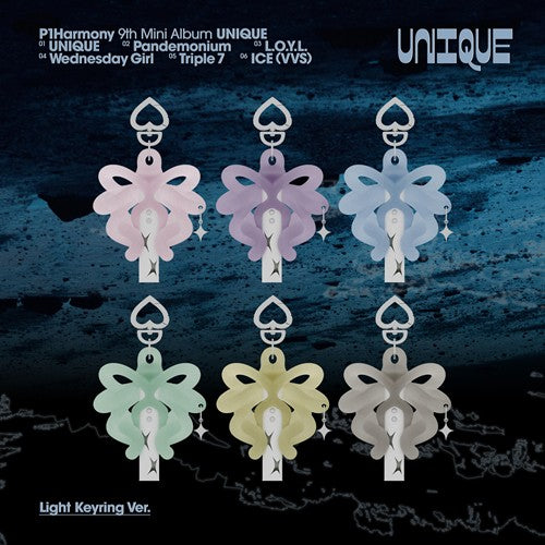 P1Harmony – 9th Mini Album [UNIQUE] (Light Keyring Ver.)