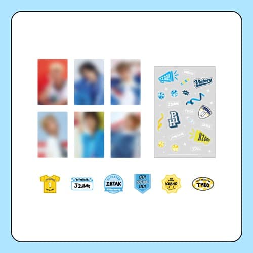 P1Harmony [P1uspace H : N Z GO!] OFFICIAL MD POSTCARD & STICKER SET
