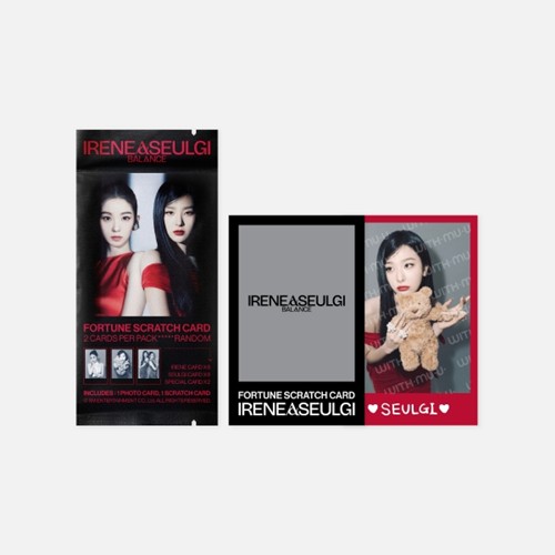 IRENE & SEULGI BALANCE in SEOUL FORTUNE SCRATCH CARD SET