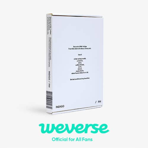 [WEVERSE POB] (BTS) RM – [Indigo] (Book Edition)