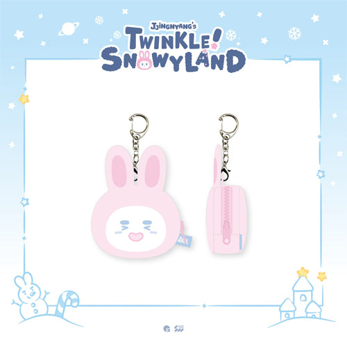 (SHINee) ONEW POP-UP JJINGNYANGS TWINKLE SNOWYLAND MD 12. JJING-NYANG POUCH KEYRING
