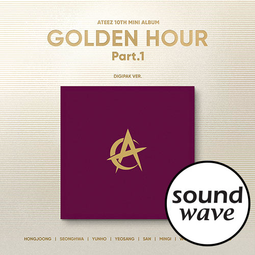 [SOUNDWAVE POB] ATEEZ – 10th Mini Album [GOLDEN HOUR : Part.1] (Digipak VER.)