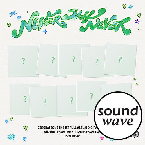 [SOUND WAVE POB] ZEROBASEONE – The 1st Full Album [NEVER SAY NEVER] (DIGIPACK Ver.) (Set)