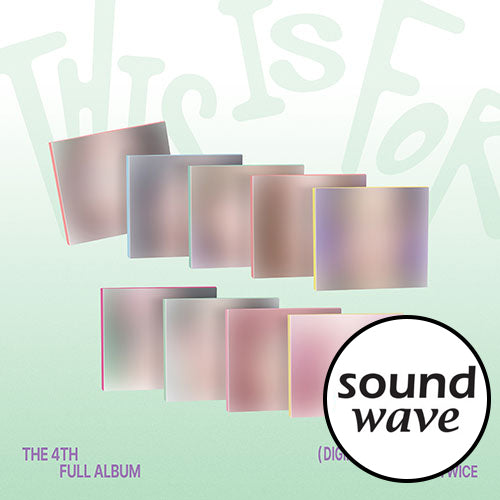 [SOUND WAVE POB] TWICE – 4th Album [THIS IS FOR] (DIGIPACK ver.) (SET)