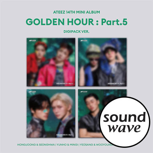 [SOUNDWAVE POB] ATEEZ – 14th Mini Album [GOLDEN HOUR : Part.5] (DIGIPACK UNIT Ver.) (RANDOM)