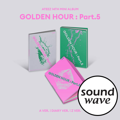 [SOUNDWAVE POB] ATEEZ – 14th Mini Album [GOLDEN HOUR : Part.5] (SET)
