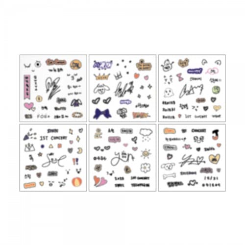 STAYC 1ST WORLD TOUR [TEENFRESH] OFFICIAL MD 02 LIGHT STICK DECO STICKER SET