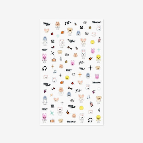 [2ND WEEK POB] SKZOO MICRO STICKER Stray Kids THIS & THAT MD