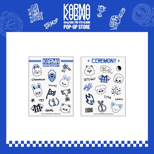 [1ST WEEK POB] Stray Kids KARMA MD 10. TATTOO STICKER