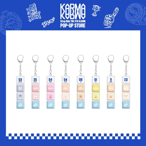 [1ST WEEK POB] Stray Kids KARMA MD 11. SKZOO KEYCAP KEYRING