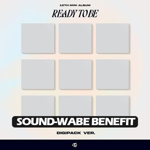 [SOUND-WAVE POB] TWICE – 12th Mini album [READY TO BE] (Digipack Ver.)